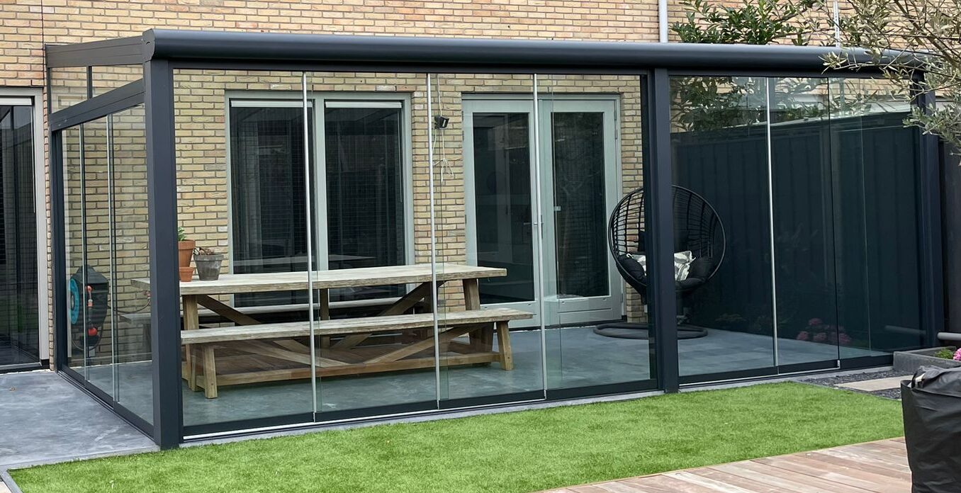Standaard maten terrasoverkapping VB