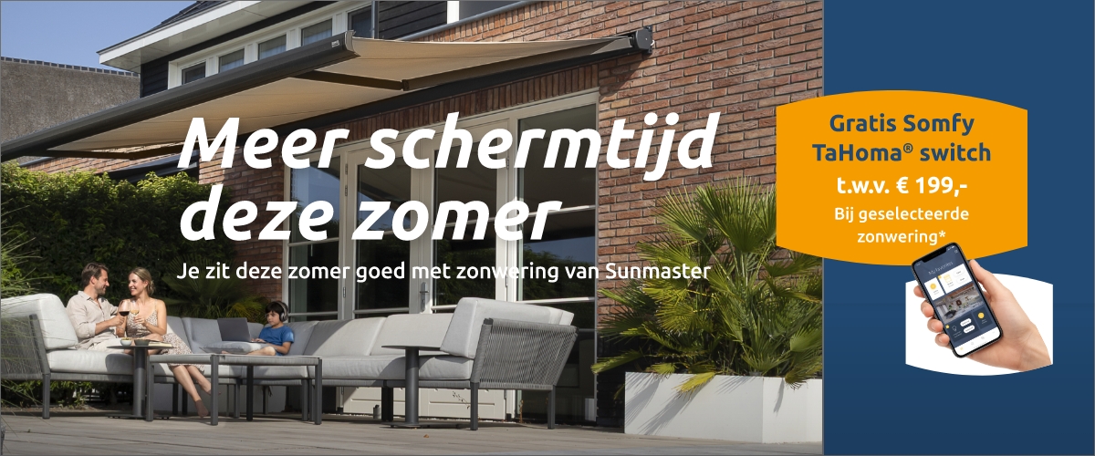 Luvifem Somfy-Zonweringactie – Webbanner